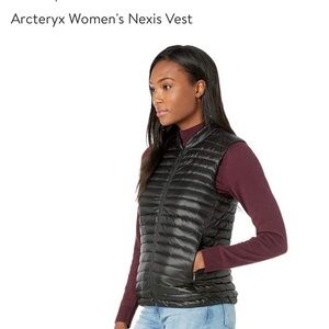 Arc’teryx Nexis black down vest, excellent condition